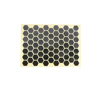 eMagTech Lot de 72 autocollants réfléchissants haute visibilité en nid d'abeille pour voiture, vélo, moto, casque Noir