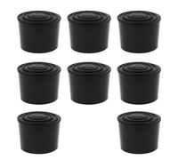 eMagTech Lot de 8 Patins Antidérapants en Caoutchouc pour Pieds d'échelle Adaptés Aux échelles Circulaires de 30 Mm