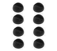 eMagTech Lot de 8 Pieds de Table en Forme d'épingle à Cheveux en Silicone pour Protection de Sol en Bois et Pieds de Meubles Noir 10-12 mm d'épaisseur