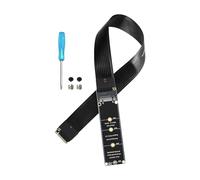 eMagTech NGFF M-Key NVME Connecteur mâle vers femelle PCI-E 4.0 Câble d'extension pour carte mère SSD 2230 2242 2260 2280, 30 cm (180 degrés)