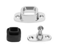 eMagTech Support de Butée de Porte Pince de Support de Porte Butée de Porte Robuste Loquet de Retenue de Porte en Aluminium pour Caravane Camping-car Bateau Maison Grand Profil Bas