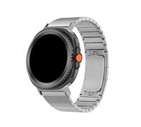 EMAIGlPO Bracelet à maillons en acier inoxydable for Samsung Galaxy Watch 8 Ultra 2 / Galaxy ULTRA 7 47 mm, sans espace, accessoires(Silver,For Galaxy 7 Ultra 47mm)