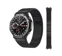 EMAIGlPO Bracelet de rechange en acier inoxydable for Amazfit T-Rex 3(Black-Black)