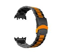 EMAIGlPO Bracelet de rechange en acier inoxydable for montre connectée for Huawei Watch D2(Black Orange-B)