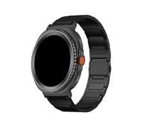 EMAIGlPO Bracelet de rechange en titane for Samsung Galaxy Watch 8 Ultra 2/8 Classic 46 mm(Black,For 8 Classic 46mm)