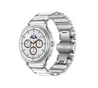 EMAIGlPO Bracelet en céramique for Samsung Watch 8 (40/44 mm) / 8Classic (46 mm) / Ultra 2 (47 mm)(White-Silver,For Watch 8 40 44mm)