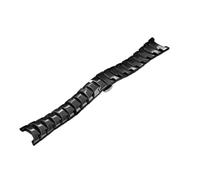 EMAIGlPO Bracelet en céramique résistant à l'usure adapté aux montres for Rado Bracelet à boucle papillon à double pression(Black,24mm*16mm)