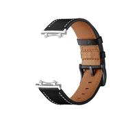 EMAIGlPO Bracelet en cuir compatible avec les accessoires du bracelet for Amazfit T-rex 3(Black-silver)