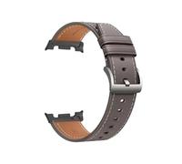 EMAIGlPO Bracelet en cuir souple for Samsung Galaxy Watch 8 40/44/46 mm, remplacement sans espace, style décontracté(Gray-2)