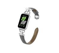 EMAIGlPO Bracelet en métal et cuir for montre Samsung Galaxy fit 3