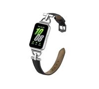 EMAIGlPO Bracelet en métal et cuir for montre Samsung Galaxy fit 3