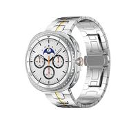 EMAIGlPO Bracelet Iron Man en acier inoxydable for Samsung Galaxy Watch 8 40 mm, 44 mm et 8 Classic 46 mm(Silver gold,For Galaxy Watch 8 44mm)