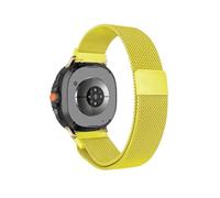 EMAIGlPO Bracelet milanais en alliage métallique for Samsung Galaxy Watch 8/8 Classic(Yellow,For Galaxy Watch 8 44mm)