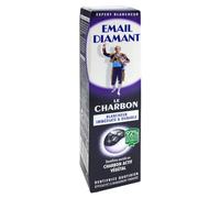 EMAIL DIAMANT - Soin Blancheur au Charbon, Dentifrice Révélateur d’Éclat et Fraîcheur (Tube 75 mL) - Le lot de 3