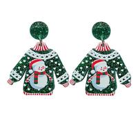 Émail En Or Jaune, Décoration De Noël Scintillante, Bibelots D'hiver, Gemme De Cadeau, Boucles D'oreilles, Bijoux De Fête, Paillettes Scintillantes, Bibelots De Renne, Breloques Jingle
