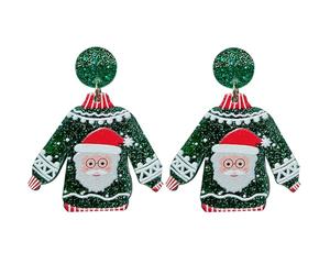 Émail En Or Jaune, Décoration De Noël Scintillante, Bibelots D'hiver, Gemme De Cadeau, Boucles D'oreilles, Bijoux De Fête, Paillettes Scintillantes, Bibelots De Renne, Breloques Jingle