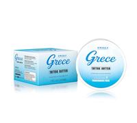 EMALLA GRECE Beurre de tatouage 200 ml Baume de soin végétalien pour la fraîcheur et les tatouages existants, réparation de la peau, protection des couleurs, non gras, sans parfum