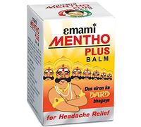 Emami Mentho Plus Baume anti-douleur Effet aromathérapie pour maux de tête 9 ml Lot de 2