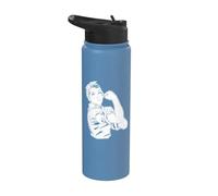 Émancipation des femmes Rosie The Riveter Stainless Steel Insulated Water Bottle