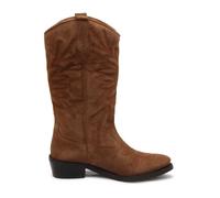 Emanuelle Vee - Adel Bottes Tube Brodées - Femme - Chaussures - Brun - Taille: 36 EU