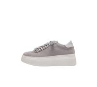 Emanuelle Vee - Baskets Bice en daim cendré avec œillets - Femme - Chaussures - Gris - Taille: 38 EU