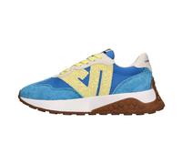 Emanuelle Vee - Baskets en cuir et daim - Femme - Chaussures - Bleu - Taille: 36 EU