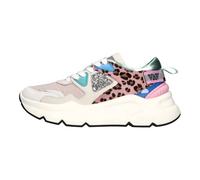 Emanuelle Vee - Baskets en cuir et daim - Femme - Chaussures - Multicolore - Taille: 40 EU
