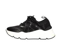 Emanuelle Vee - Baskets en cuir et tissu - Femme - Chaussures - Noir - Taille: 36 EU