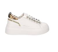 EMANUELLE VEE Baskets pour femme Bice Strass White/Animalier DS26EV02 461P-901-13-P003, Blanc, 41 EU