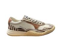 EMANUELLE VEE Baskets pour femme Hope all Cheval Tigré Combi Multi Tiger DS26EV03 461P-903-10-P150CB, Blanc et marron., 41 EU