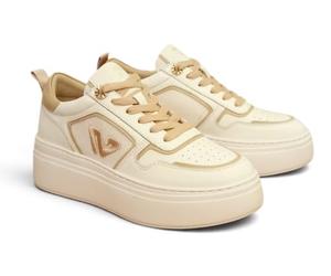 Emanuélle Vee, BICE Chaussures à plateforme en cuir, baskets tendance et décontractées en cuir