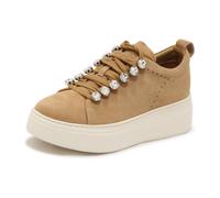 Emanuelle Vee - Bice Suede Baskets - Femme - Chaussures - Beige - Taille: 41 EU
