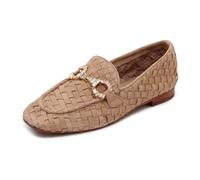 Emanuelle Vee - Carol Suede Loafer - Femme - Chaussures - Brun - Taille: 41 EU