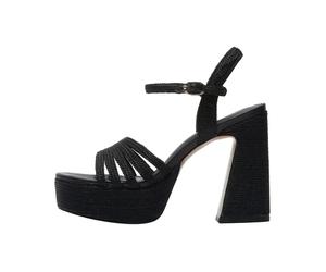 Emanuelle Vee - Giunone Platform Sandal - Femme - Chaussures - Noir - Taille: 38 EU