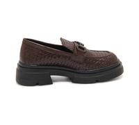 Emanuelle Vee - Mocassin en cuir tressé marron Modèle 442M - Femme - Chaussures - Brun - Taille: 39 EU