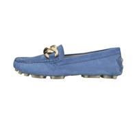 Emanuelle Vee - Mocassins en daim - Femme - Chaussures - Bleu - Taille: 40 EU