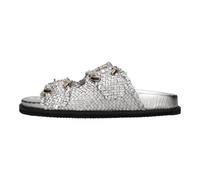 Emanuelle Vee - Mules en cuir - Femme - Chaussures - Gris - Taille: 41 EU