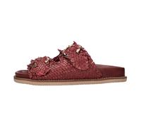 Emanuelle Vee - Mules en cuir - Femme - Chaussures - Rouge - Taille: 37 EU