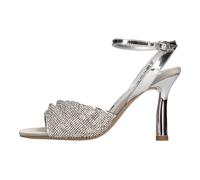Emanuelle Vee - Sandales en satin et strass - Femme - Chaussures - Gris - Taille: 40 EU