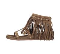 Emanuelle Vee - Sandra Flat Sandal - Femme - Chaussures - Brun - Taille: 40 EU
