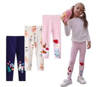 EmaoFun Legging Enfant Fille,Lot de 3,2-7 Ans(Flügel 5T)