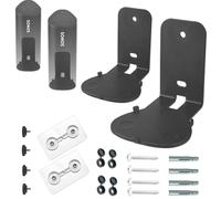 EMAQUIN Supports muraux pour Sonos Roam 2/Sonos Roam/Roam SL (métal robuste, finition peinture durable, facile à installer sur le mur, compatible avec Sonos Roam 2/Roam/Roam SL, lot de paires, noir)