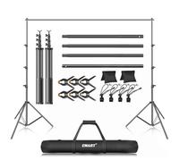 EMART 3 m x 3,6 m Kit de Système de Support Toile de Fond Réglable