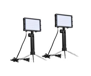 Emart 60 LED Continue Portable Photographie kit d'éclairage pour Dessus de Table Photo Video Studio Lampe de lumière avec filtres de Couleur - 2 Ensembles