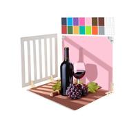 EMART Kit de toile de fond pour photographie de produit - 40 x 30 cm - 14 pièces de couleur unie - Petits accessoires de fond de photographie pour la prise de vue sur une table - Superbes images de