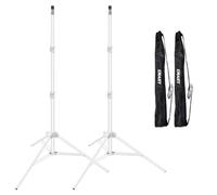 EMART Lot de 2 trépieds pour Photographie - Blanc - Trépied Portable avec étui de Transport pour Appareil Photo, boîte à lumière, Parapluie, Stroboscope, Portrait Photographique