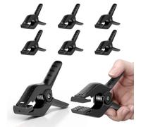 EMART Lot de 6 pinces à ressort robustes en mousseline de 11,4 cm pour studio photo - Noir