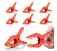 EMART Lot de 6 Pinces a Ressort Robustes en Mousseline Rouge de 11,4 cm pour Studio Photo