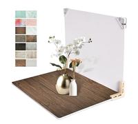 EMART Lot de 7 Toiles de Fond pour Photographie Alimentaire, Set de 40x30 cm Toiles de Fond Double Face pour La Photographie de Bijoux, Montres, Aliments et Produits Électroniques