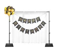 EMART Support de Fond Photo avec Socle, 2m x 3m Support Toile de Fond